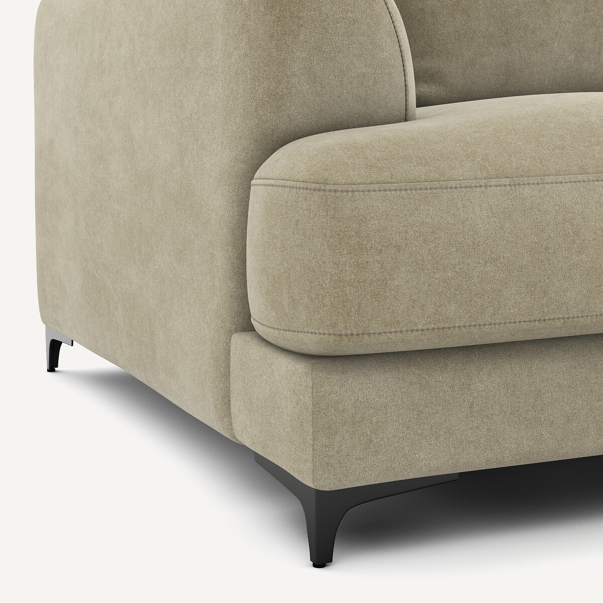 AM.PM<br>Sofá-cama de 4 lugares em veludo lavado, Marsile