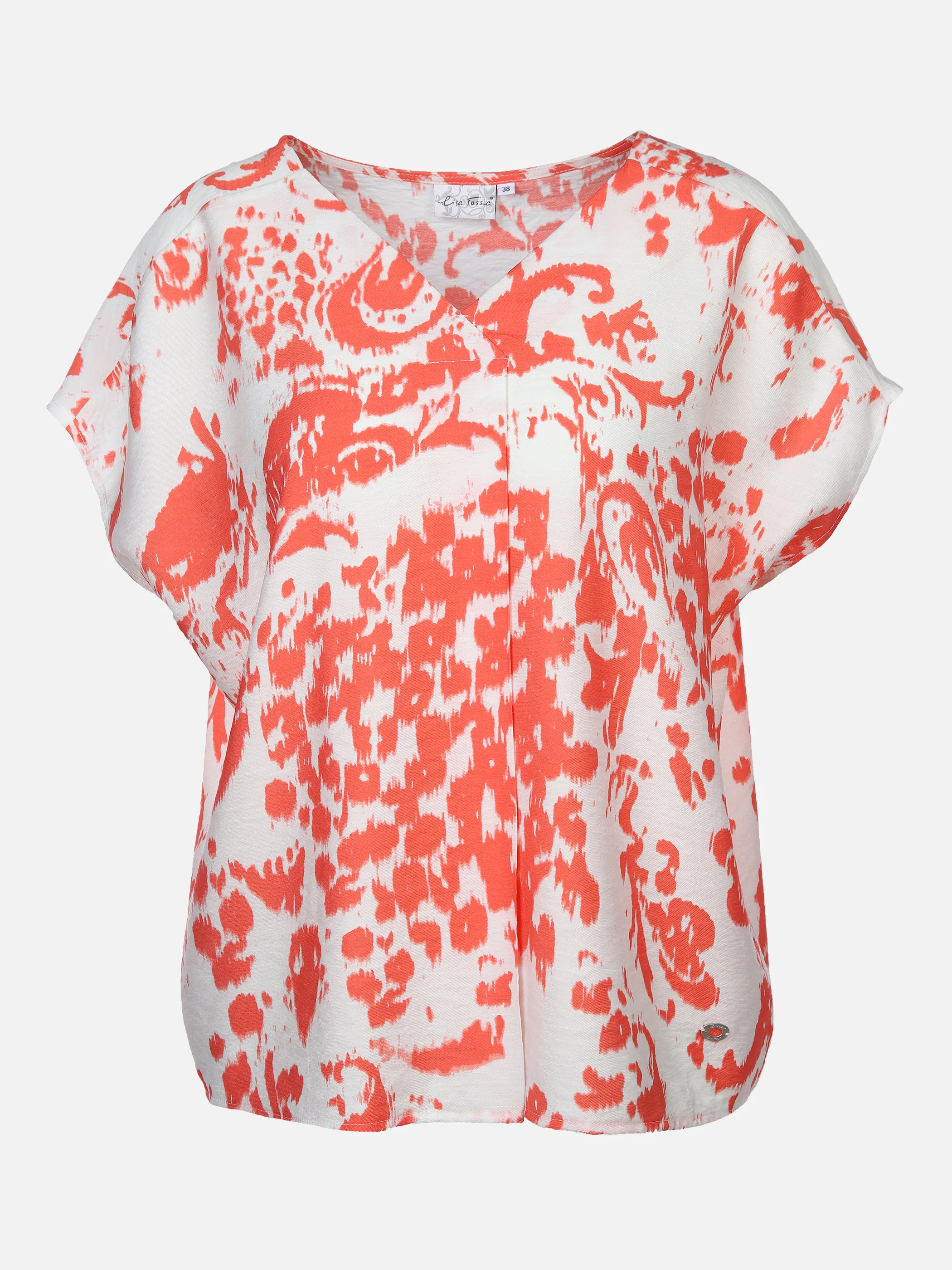 Damen Blusenshirt mit Kellerfalte