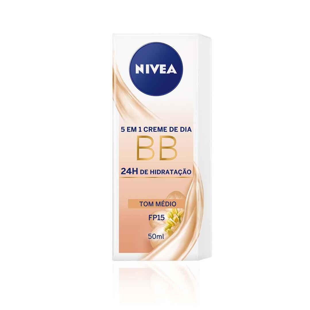 NIVEA  BB Cream Hidratante Aperfeiçoador (Tom Médio) - 50ml