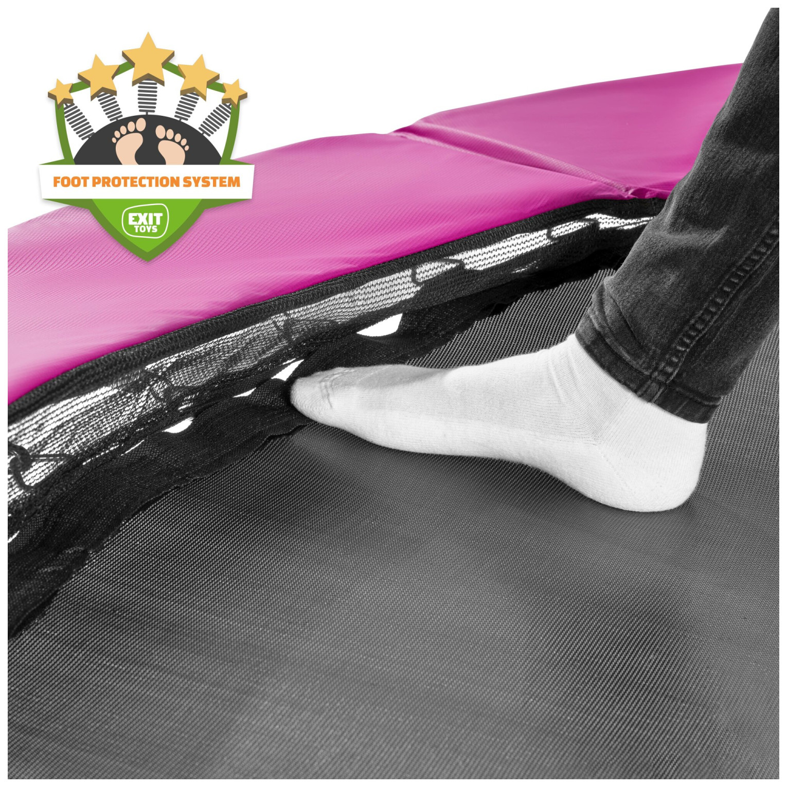 EXIT Silhouette inground trampoline ø305cm met veiligheidsn