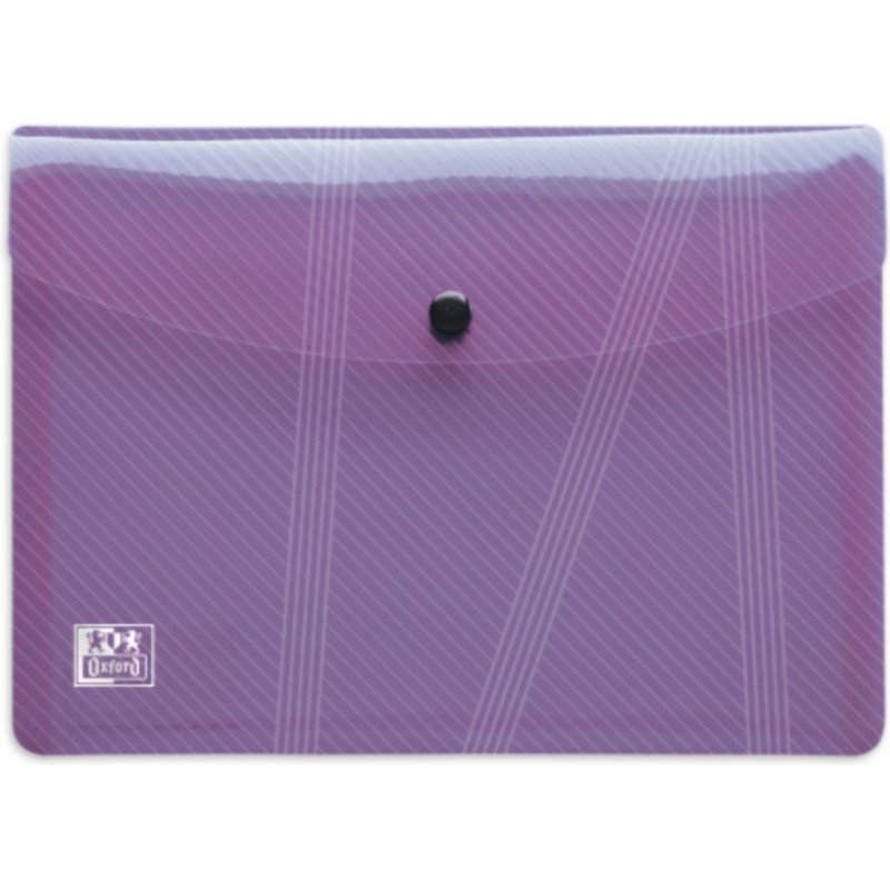 Pochettes de rangement à pression Oxford Hawaï 18 x 25,5 cm couleurs assorties