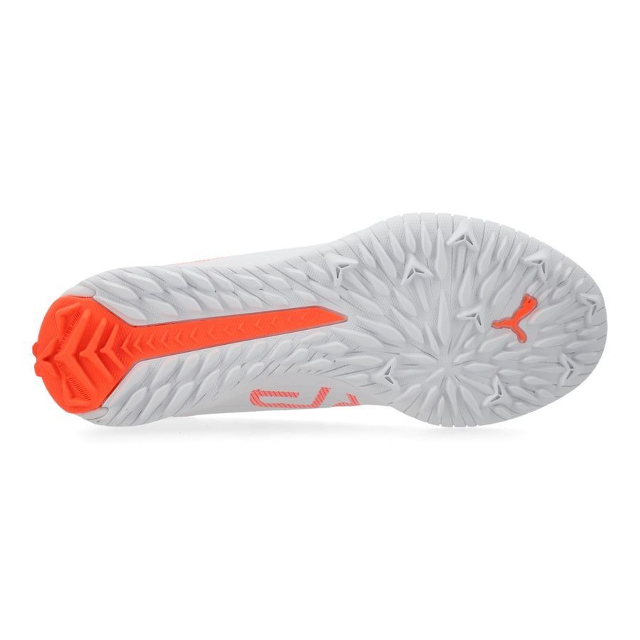 PUMA Ultra 5 Match TT   Mid Unlimited - Blanc/Noir/Glowing Red Enfant
