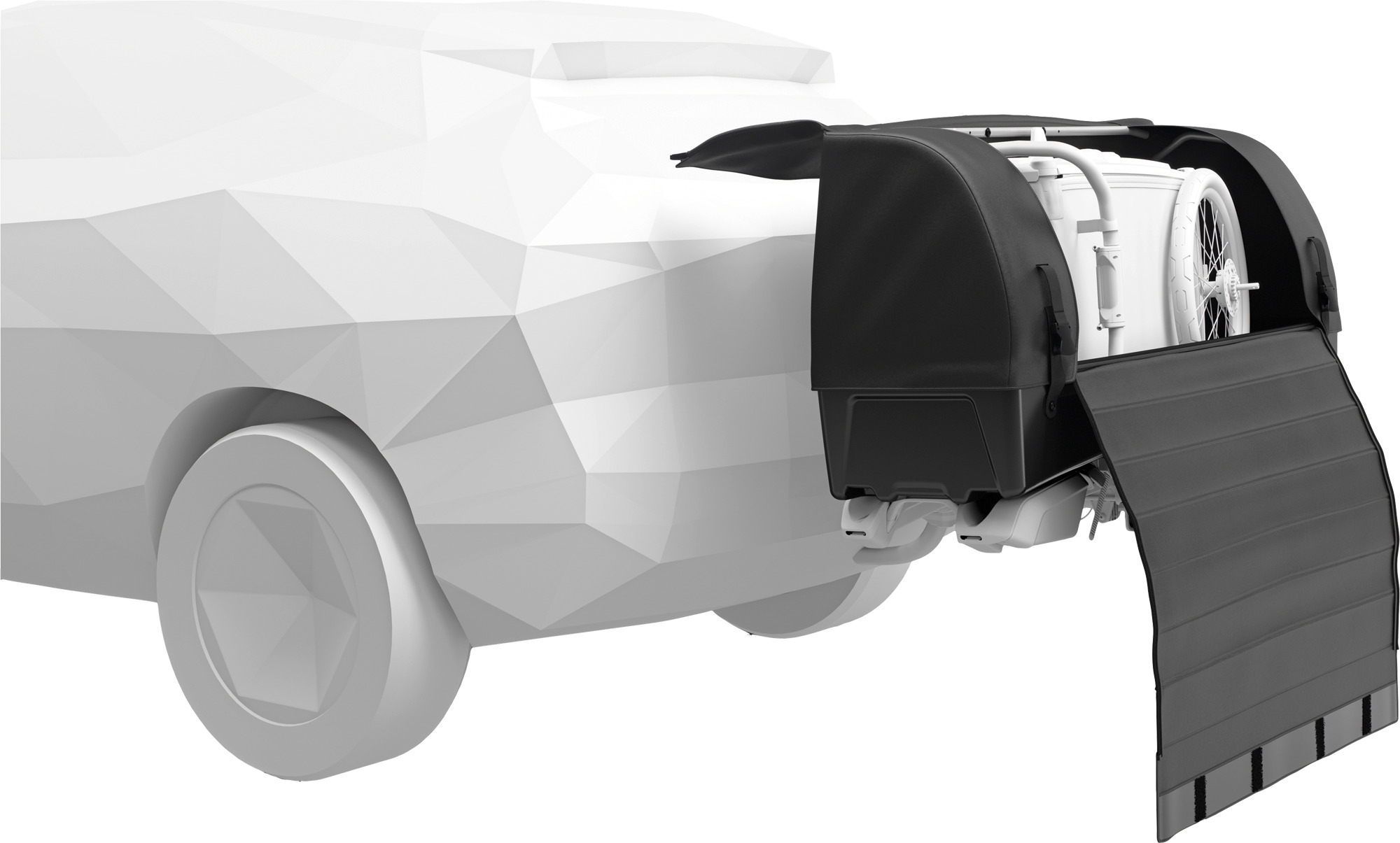 Thule Onto 2 Heckbox / Ladungsträger für Fahrradträger EasyFold 3 Volumen 300 Liter