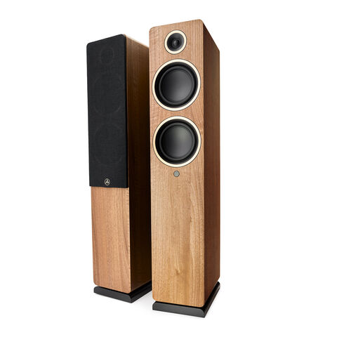 Argon Audio FENRIS A55 – krachtige, actieve vloerluidspreker Notenhout