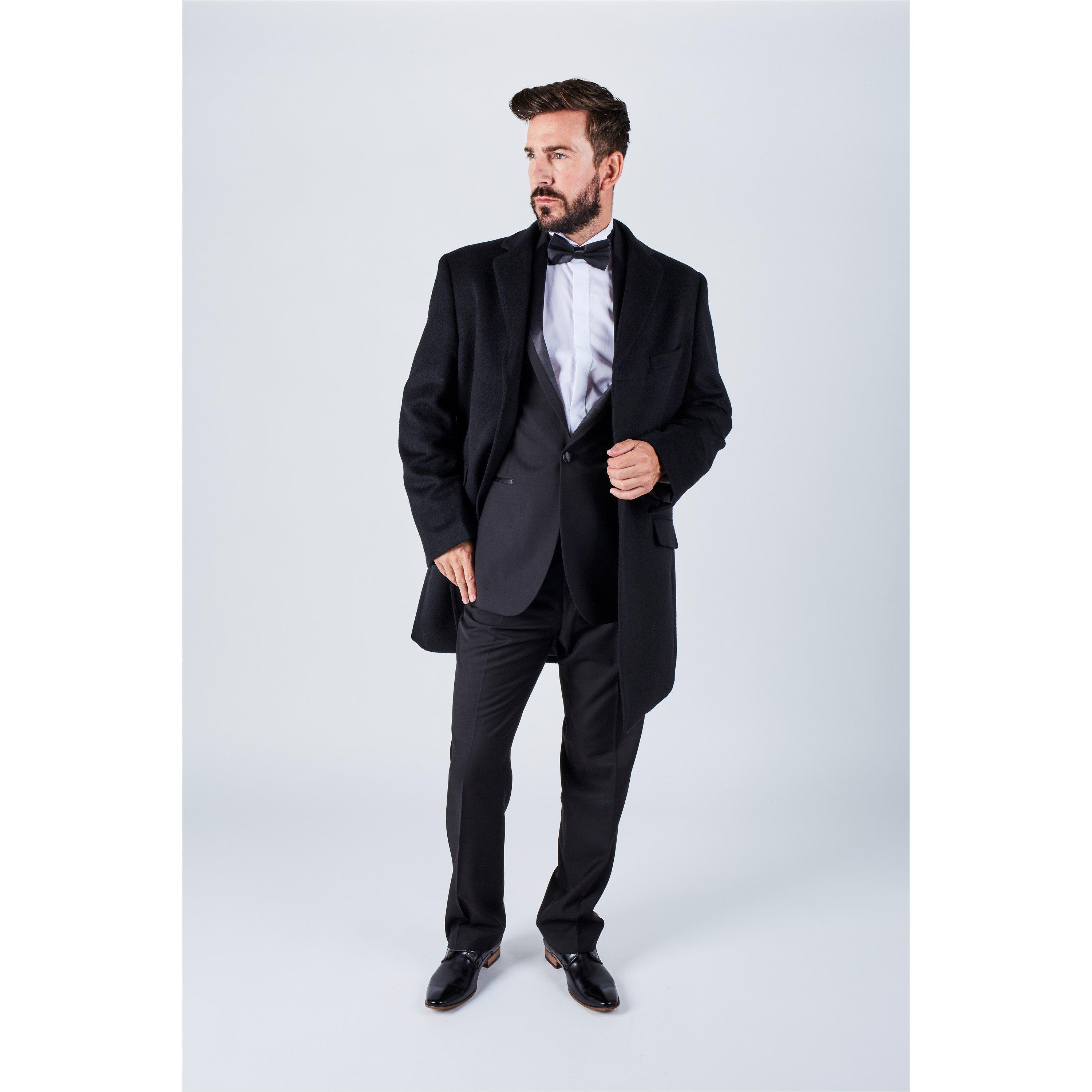 Harvey and Jones  Long Length Classic Overcoat Mens
