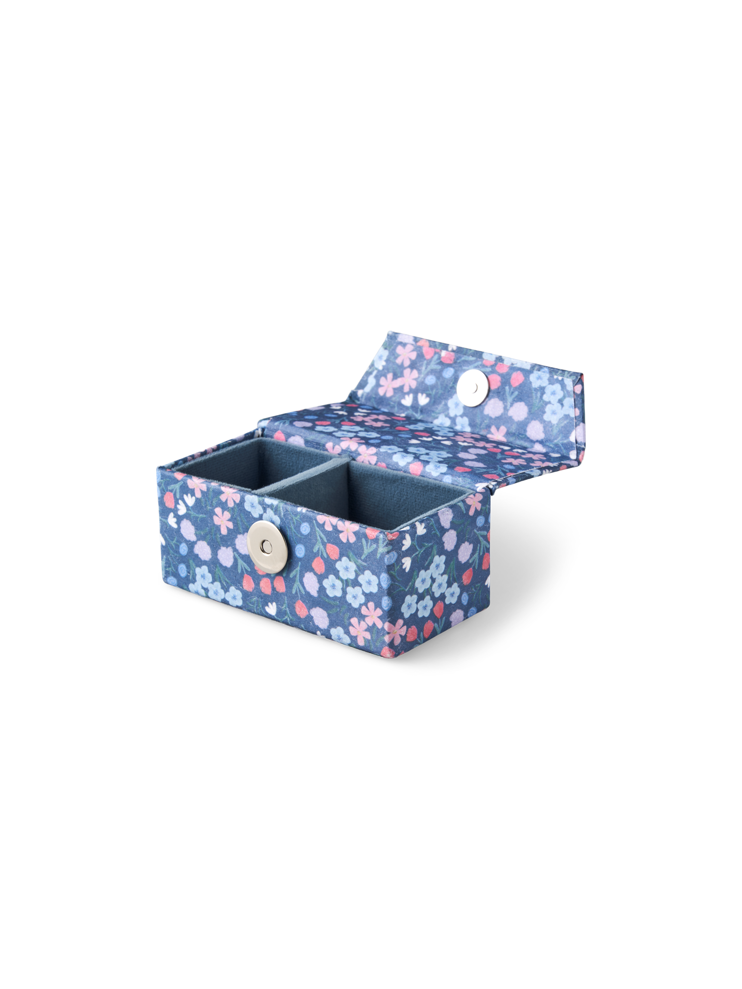 Smykkeskrin | Papir. 10 x 5 x 4,5 cm. | Navy