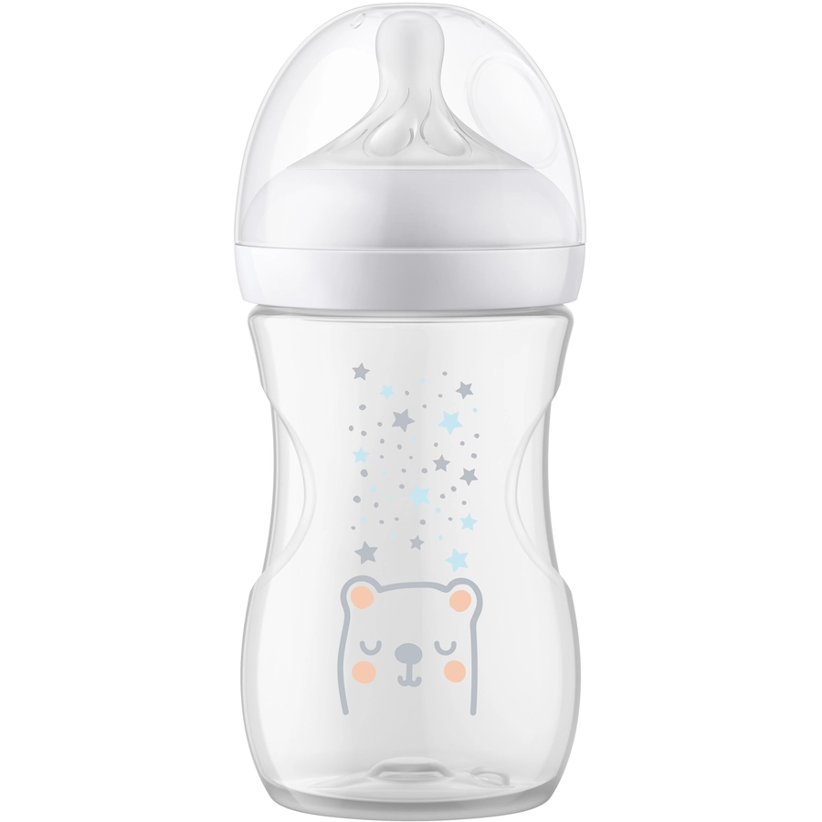 Philips Avent Babyflasche SCY67382 Natural Response mit AirFree Ventil 260ml Neutral Bär