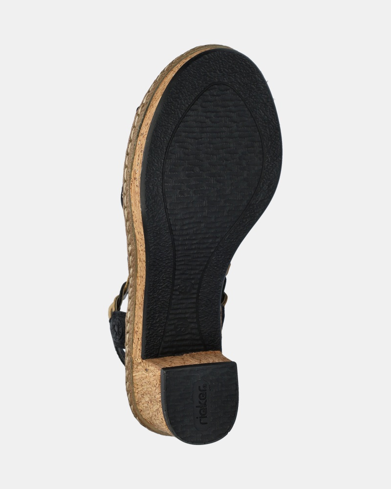 Rieker Sandalen  - zwart