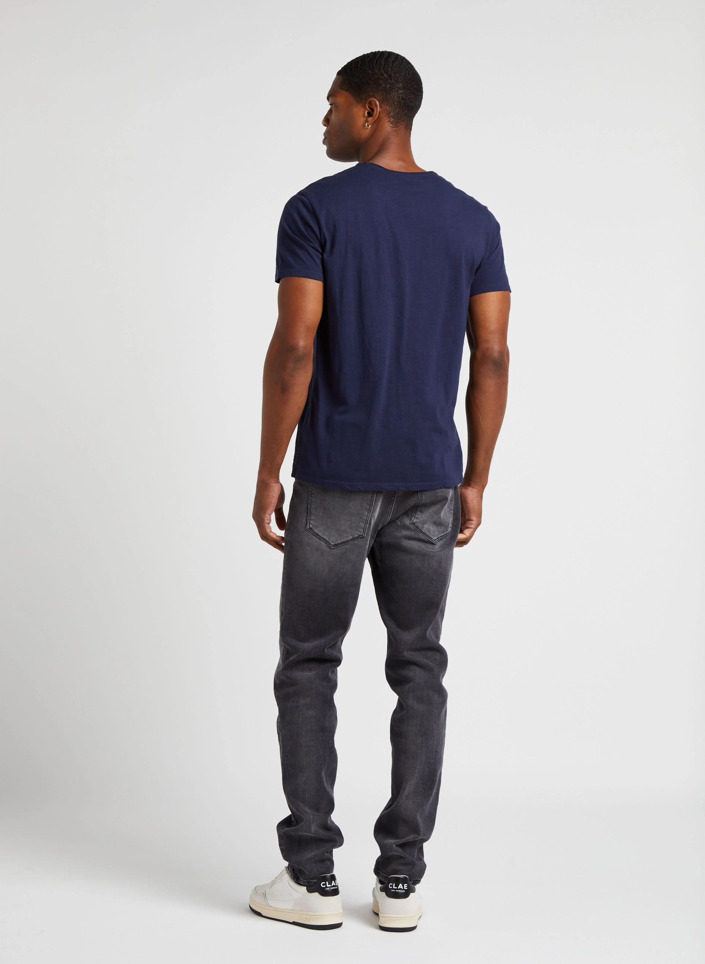 Jean slim en coton mélangé | Gris