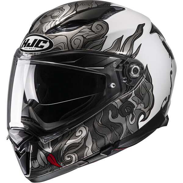 HJC - Casque F70 Spector MC10 / Gris / Blanc