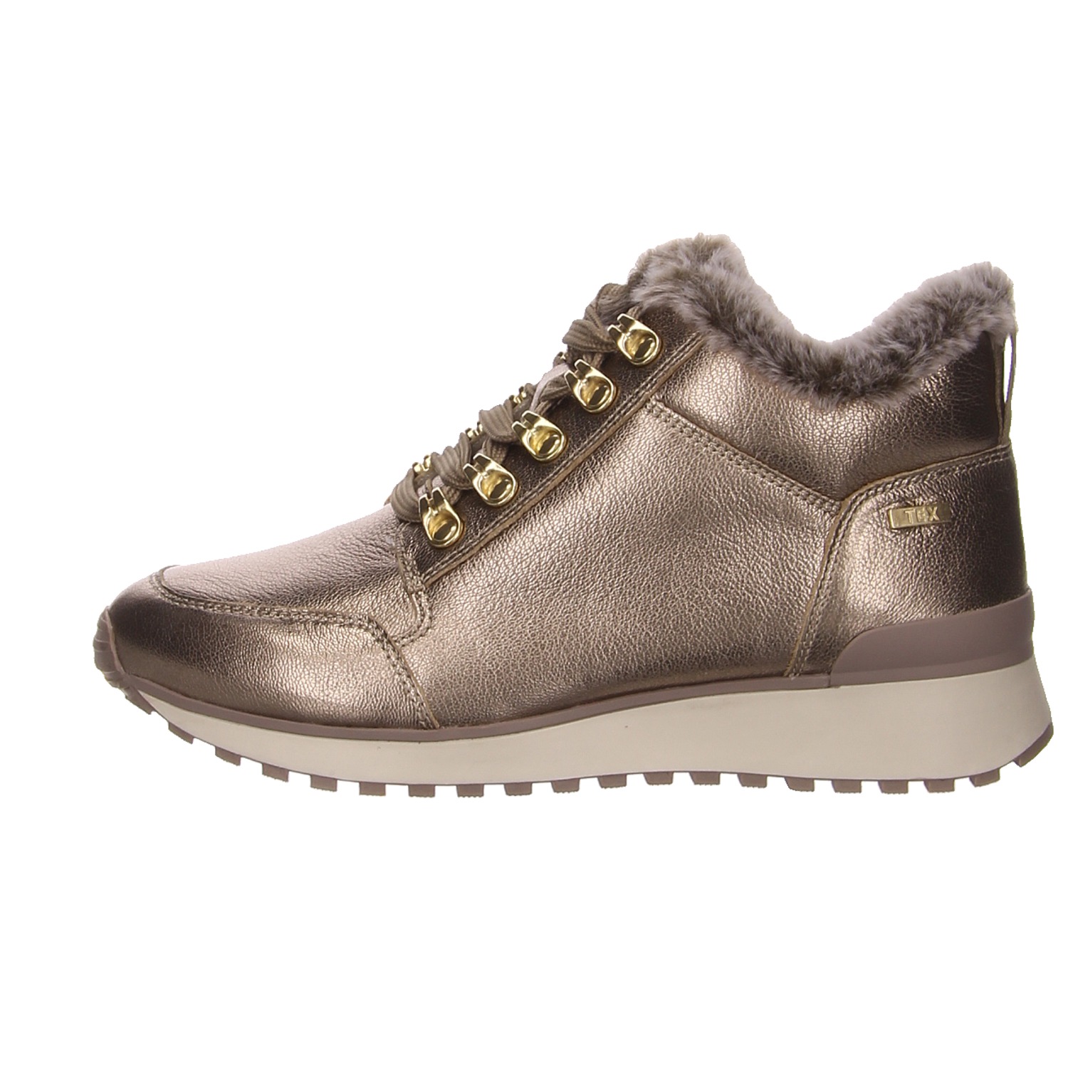 Caprice Stiefeletten taupe gold/silber/bronce