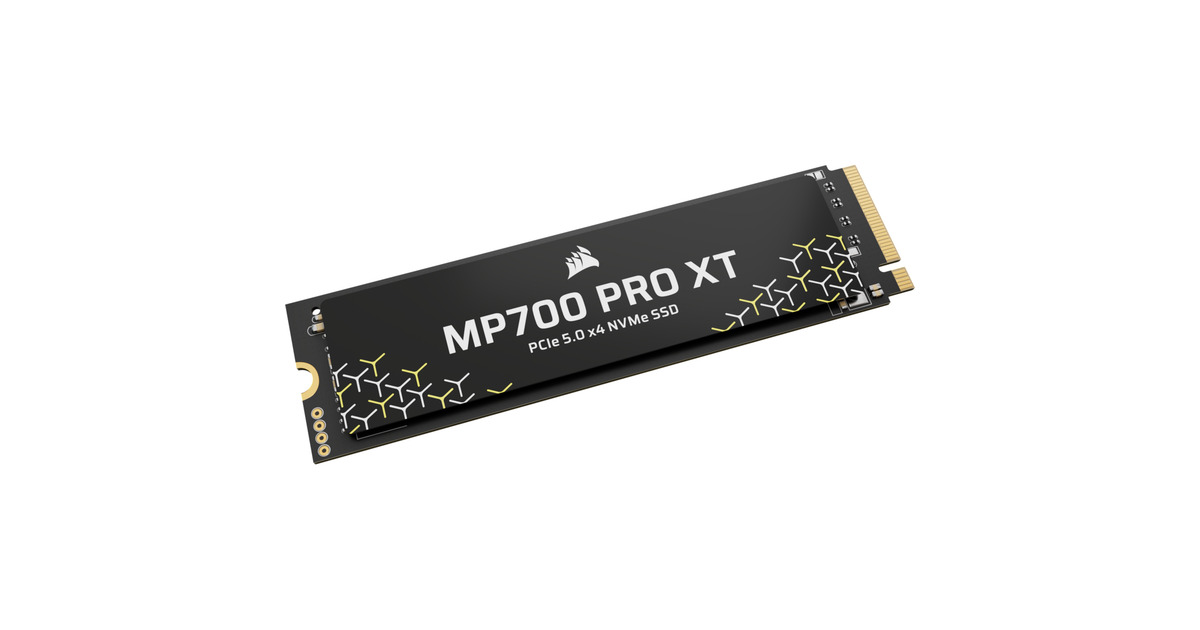CorsairMP700 PRO XT 2 TB SSD  (Zwart, PCIe Gen5 x4 NVMe 2.0, M.2 2280, 3D TLC NAND)