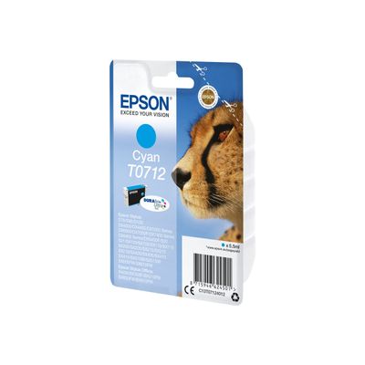 Epson T0712 Guépard - cyan - cartouche d'encre originale