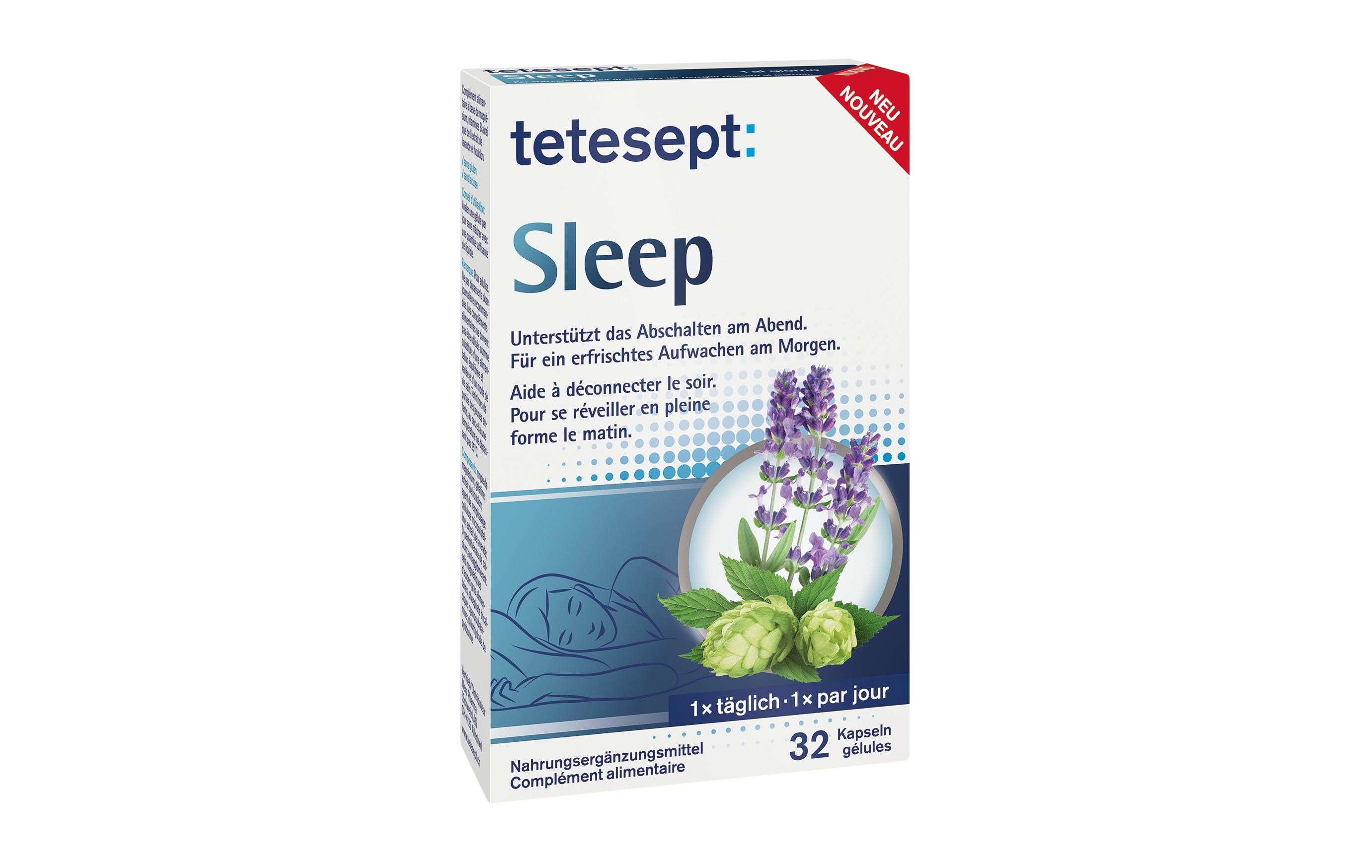 Sleep 32 KapselnNahrungsergänzungsmittel für normale Funktion des Nervensystems