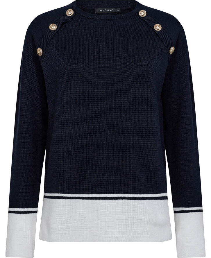 Micha Jumper_ Milano Rib Navy/offwh