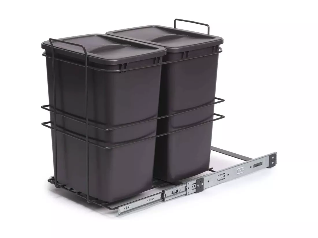 Poubelle de recyclage 2 bacs de 35 L Recycle