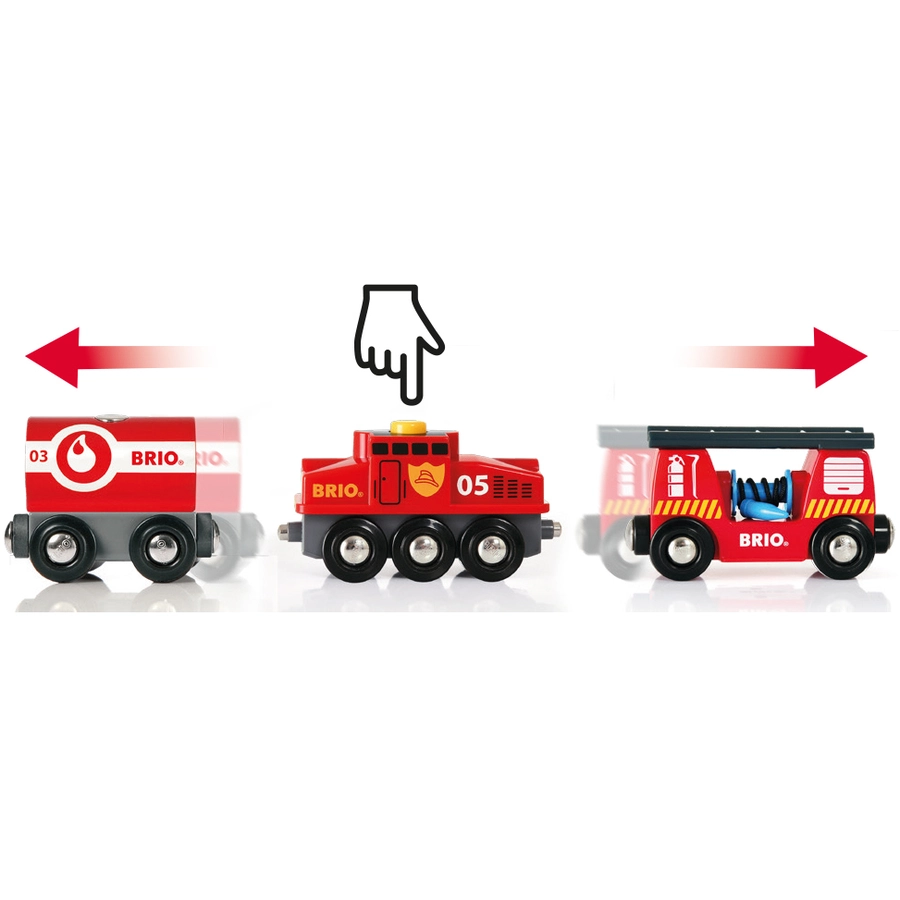 BRIO® WORLD Feuerwehr-Löschzug 33844
