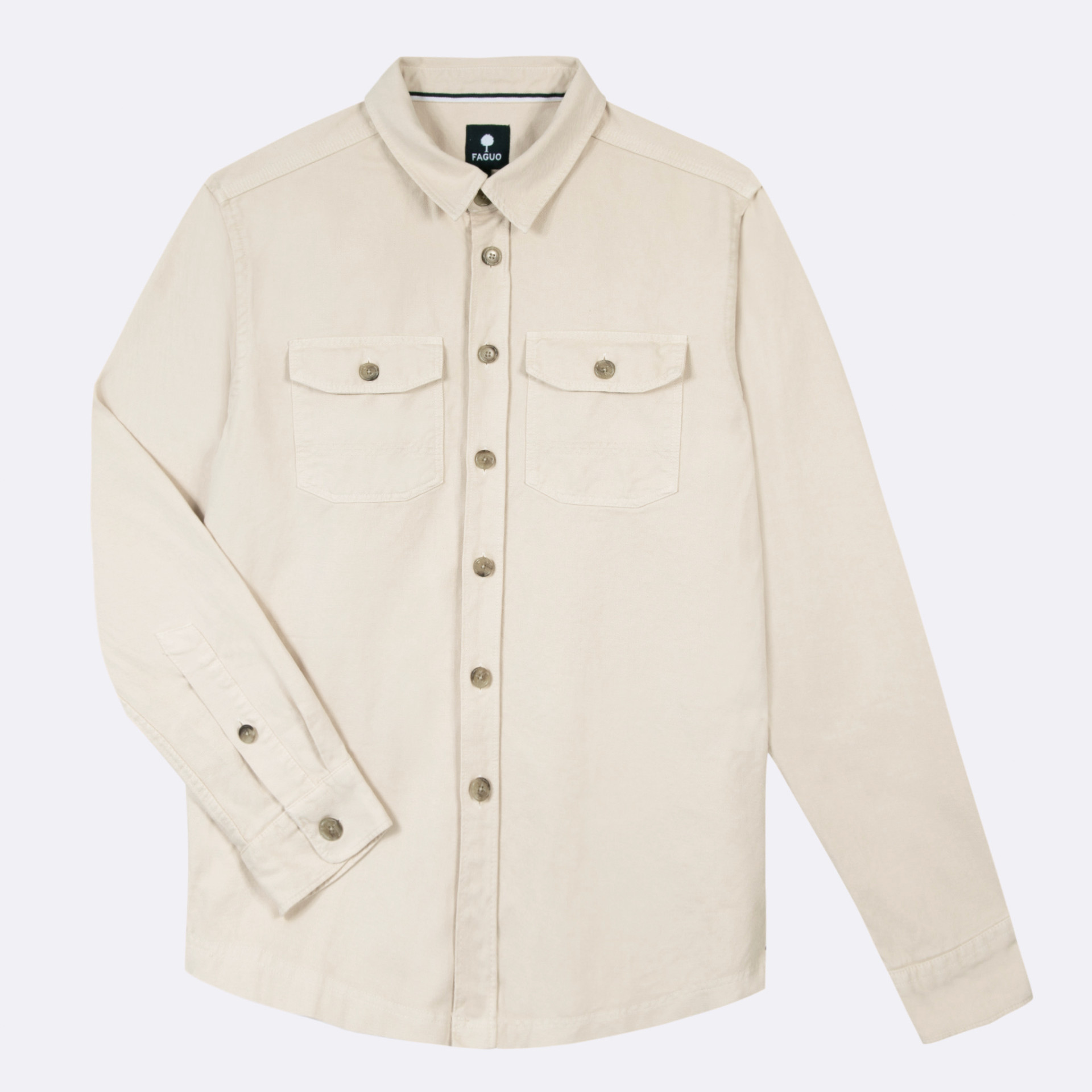 Sur-chemise écrue Coton et coton recyclé - modèle Cerilly