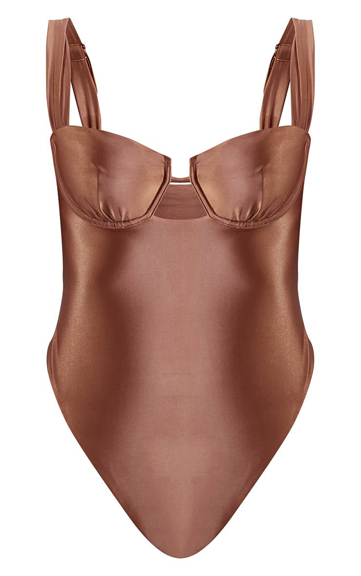 Bronze Maillot De Bain À Armatures Shine Swim