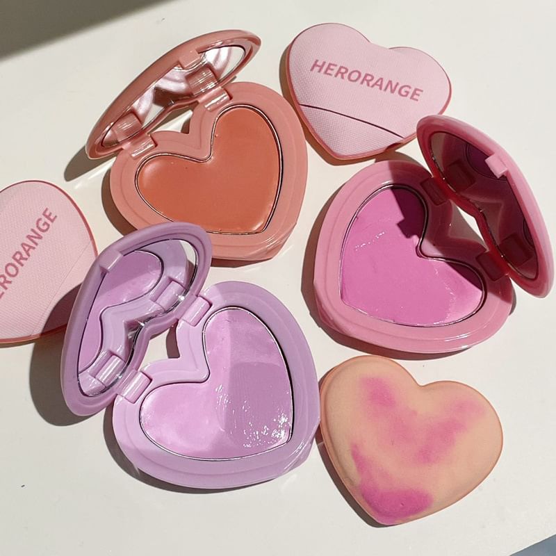 HERORANGE - Heart Flower Micro Ripple Cheek Blusher - 3 kleuren
