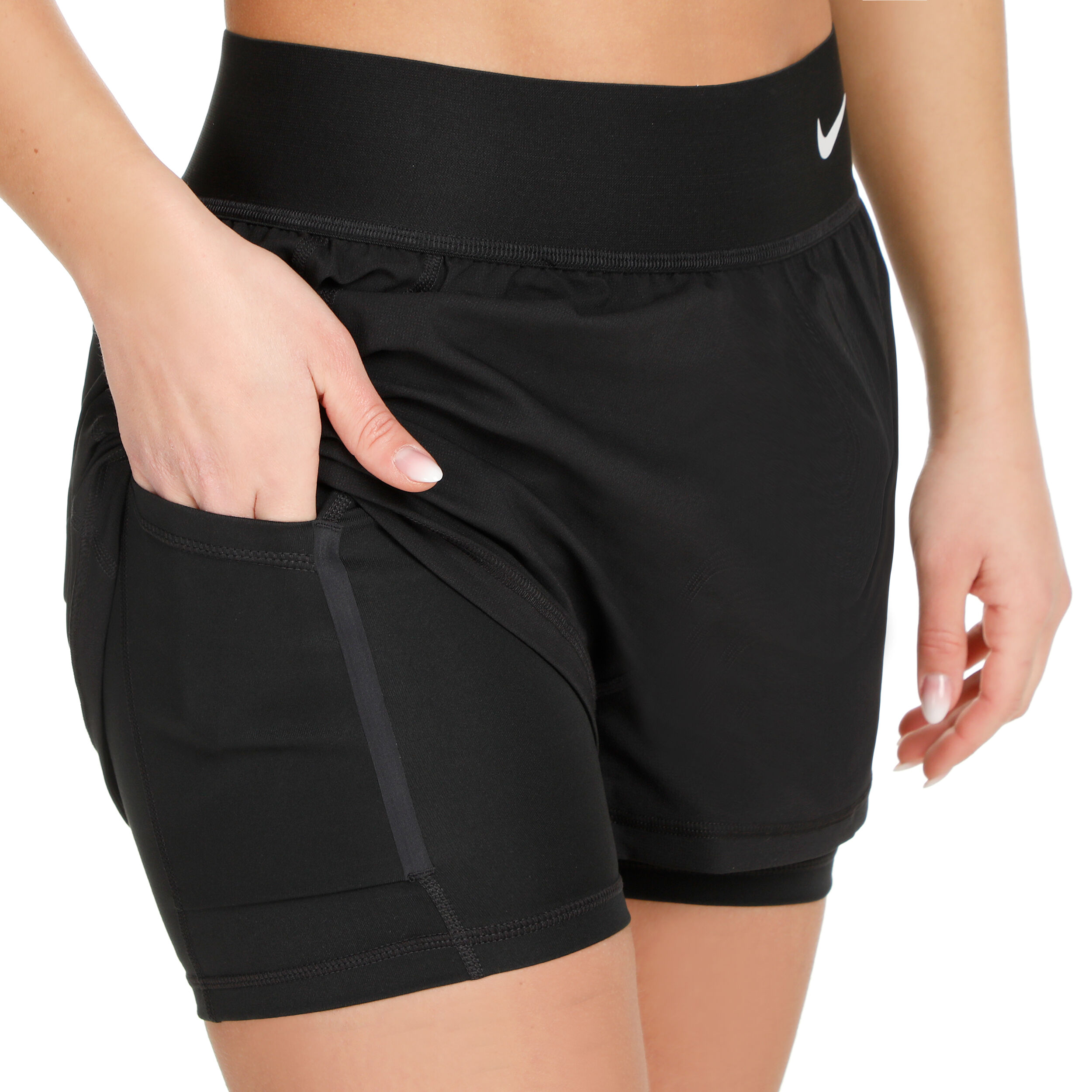 Nike Dri-Fit Advantage Court Shorts Femmes - Noir