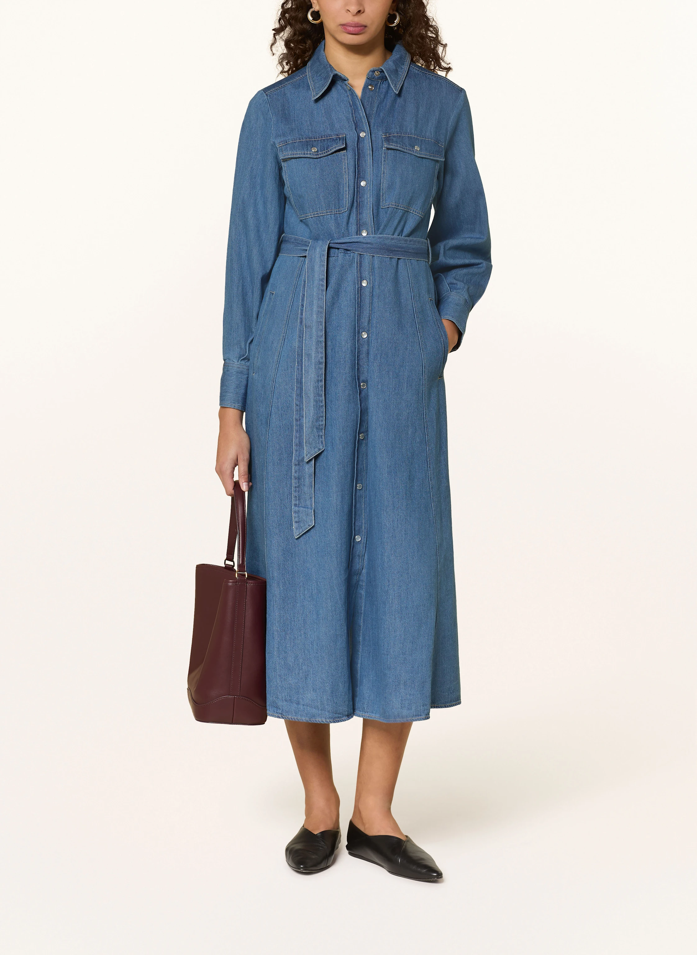 Part Two Hemdblusenkleid aus Denim
