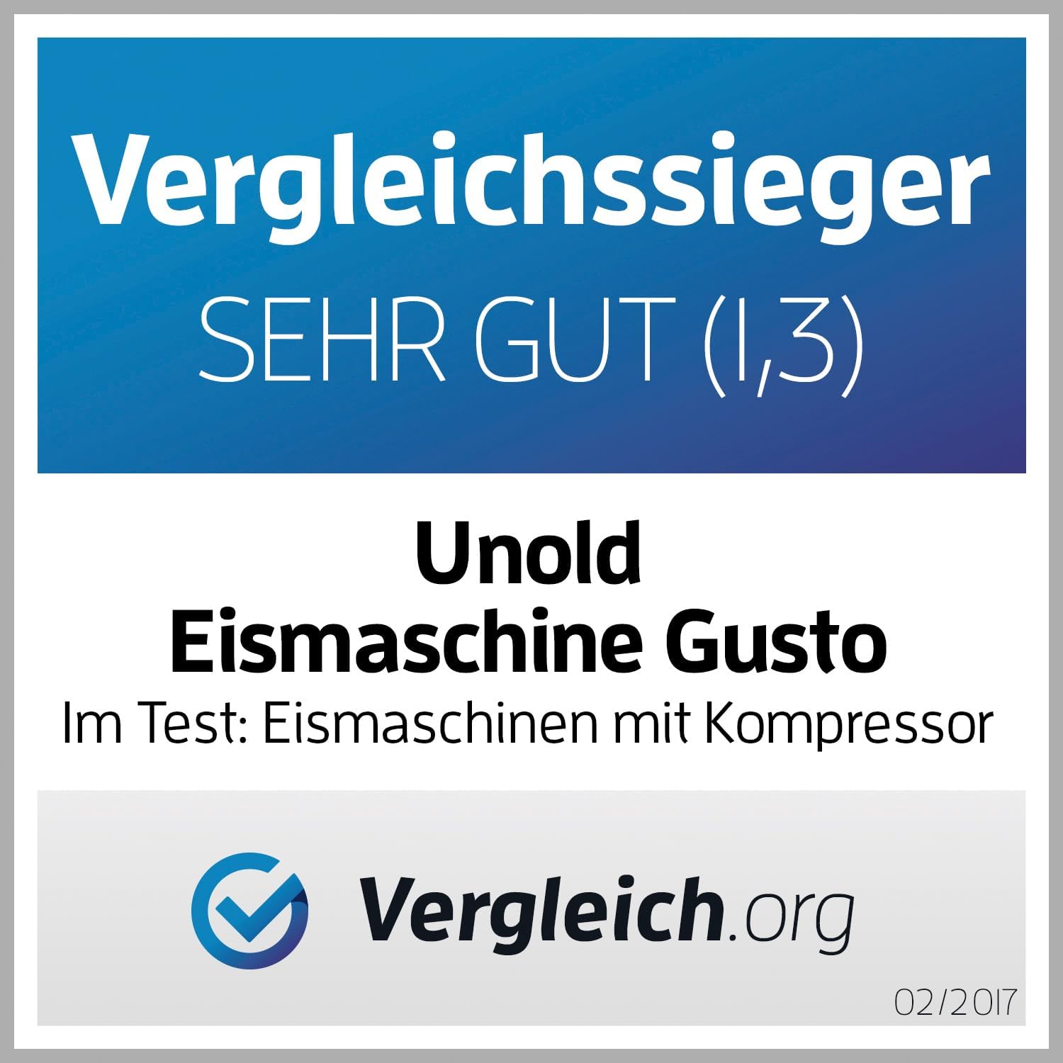 UNOLD 48845 Eismaschine Gusto - mit selbstkühlendem Kompressor, 180 W, 2 L Volumen, elegantes Edelstahlgehäuse, LCD-Display, Digitaler Timer