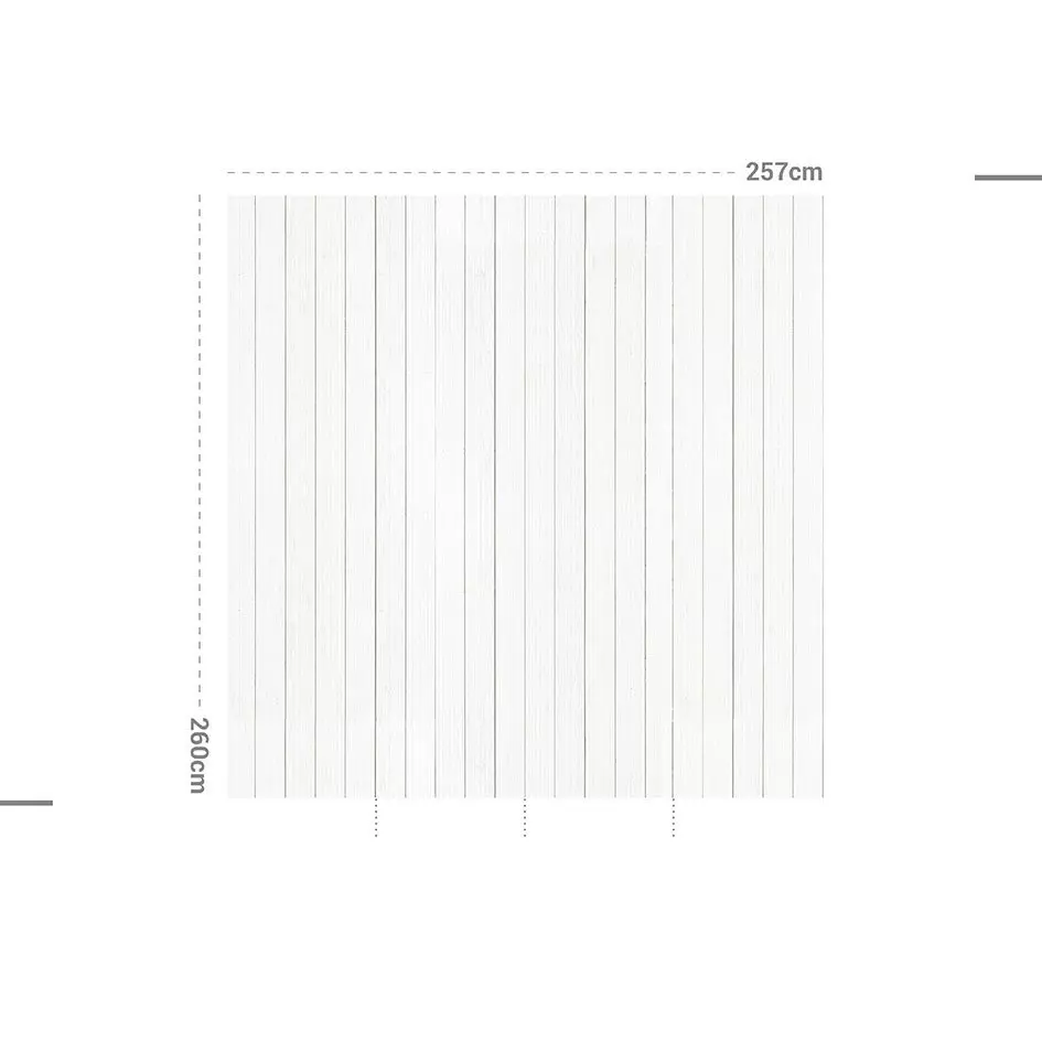 Décoration murale adhésive (257 x 260 cm) Coton et Lavande Gris