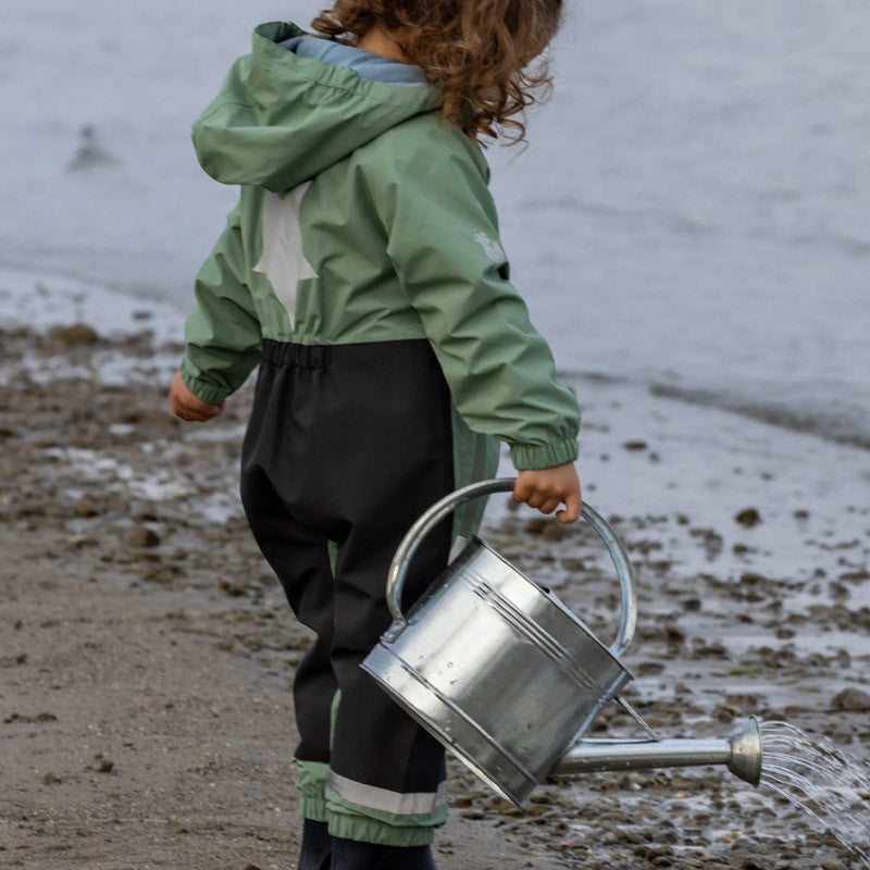 Kinder Splash Regenoverall hedge green