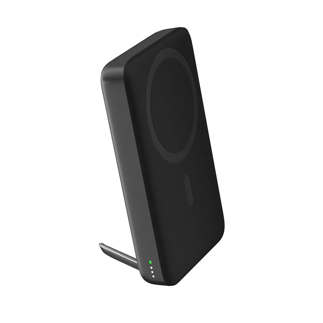 (30W) MagLynk 10000mAh Qi Wireless Powerbank Pad USB C Ladegerät mit LED Anzeige (PB-MS02) - Schwarz