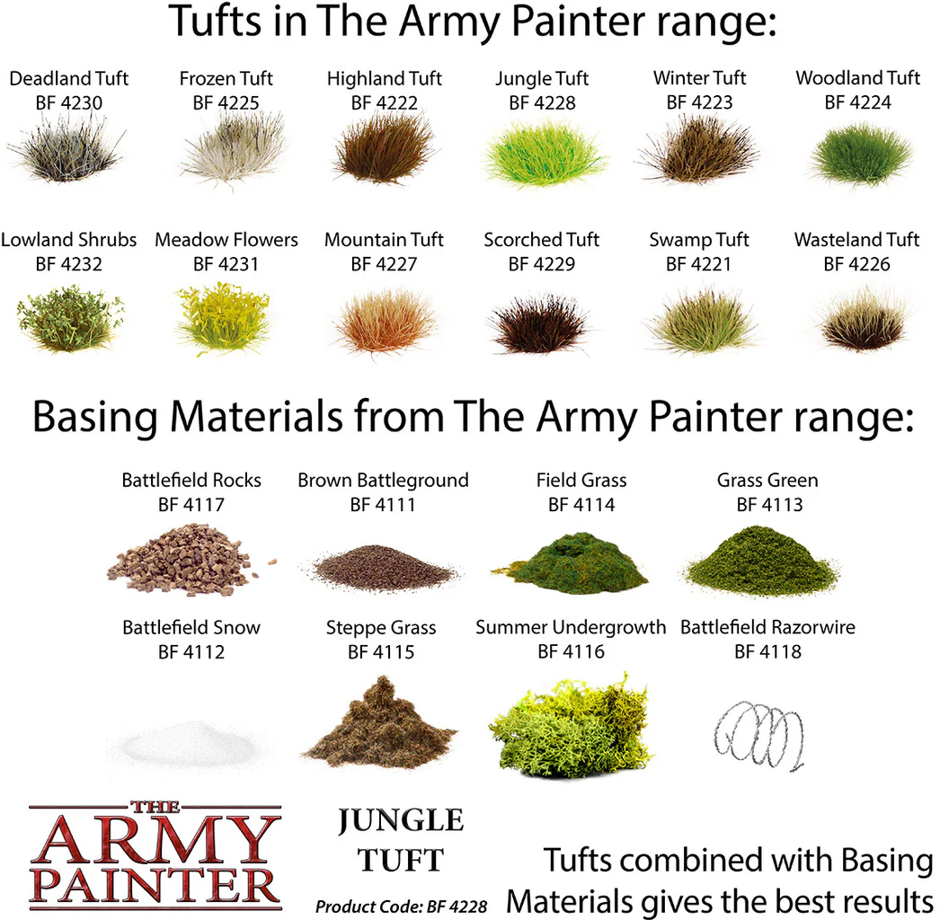 The Army Painter  Jungle Tuft    Exotische Szenarien für deine Miniaturwelt