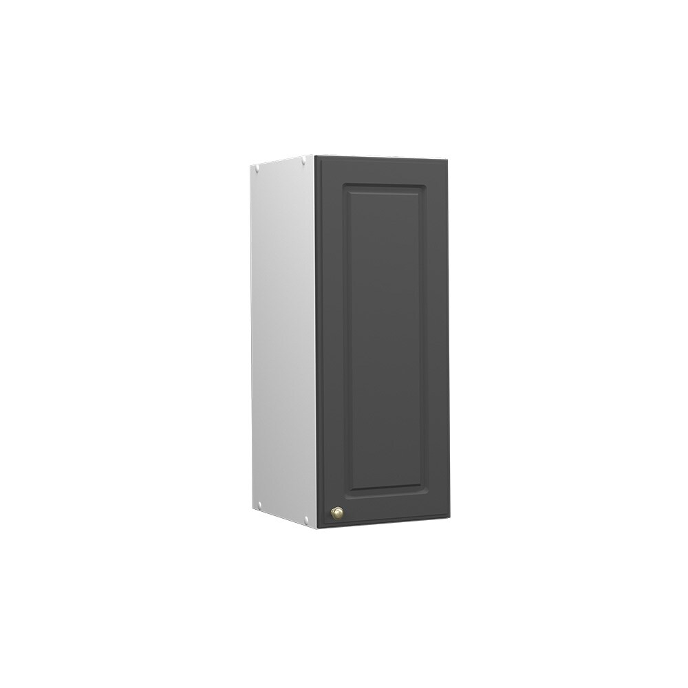 Vicco Hängeschrank Küchenschrank Küchenmöbel Fame-Line Weiß Anthrazit-Gold Landhaus 30 cm Küche Einbauküche Hängeschrank Drehtür Einlegeboden Küchenzeile