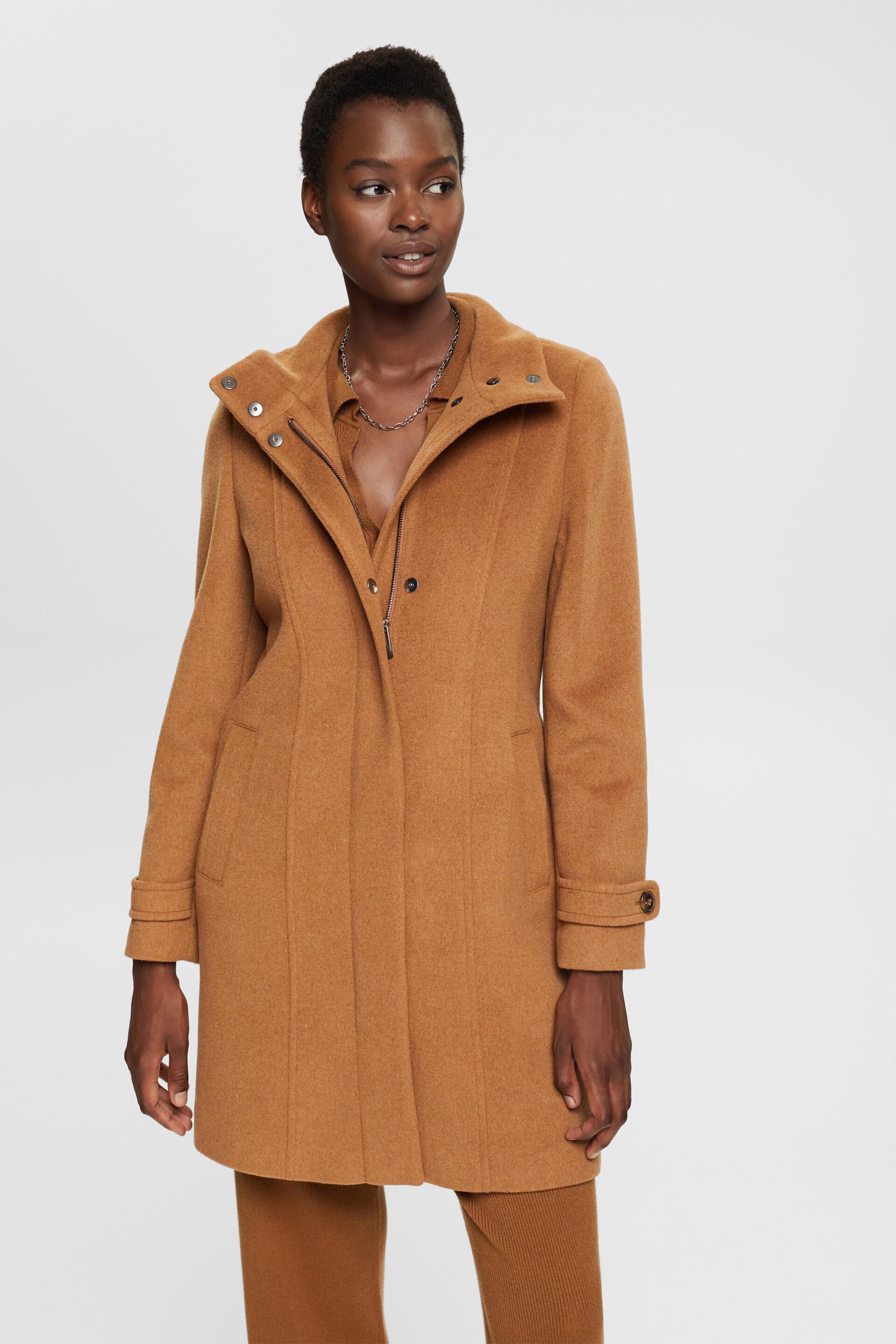 Manteau à teneur en laine