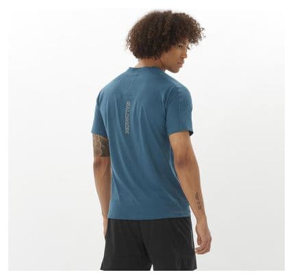 Maillot manches courtes Salomon Sense Aero Bleu Homme