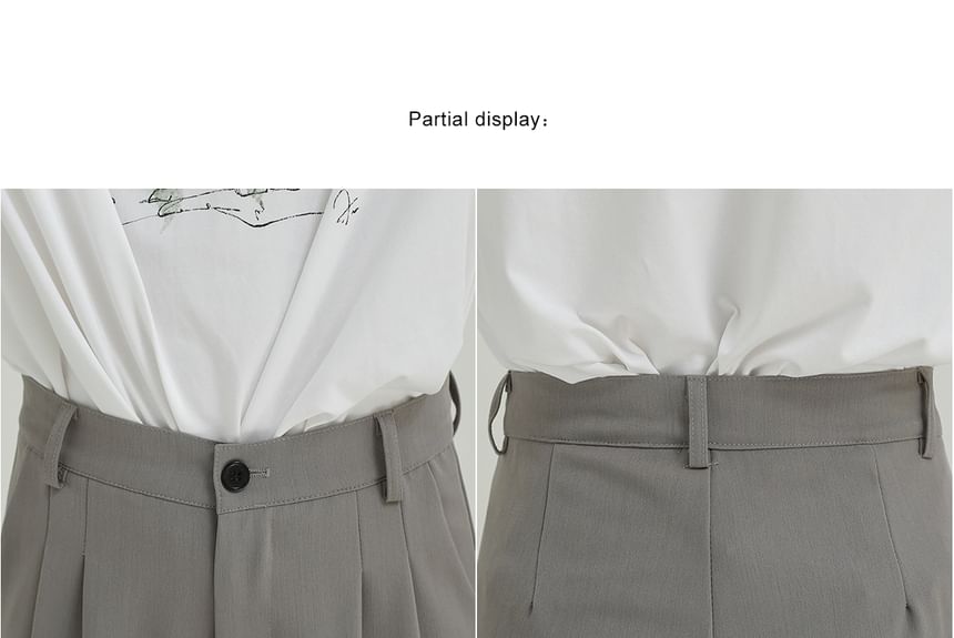 DAZO Studios - Hoge taille effen rechte broek