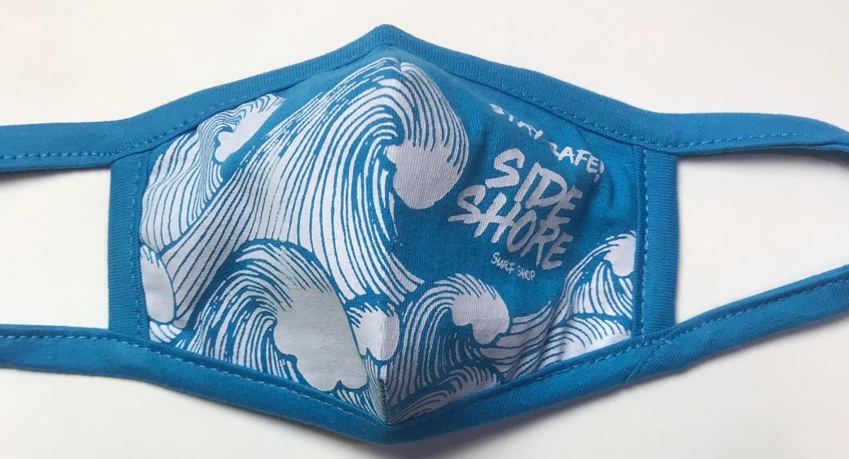 Side Shore Masque Barrière Tissu - Wave - Grom (1-4 ans)