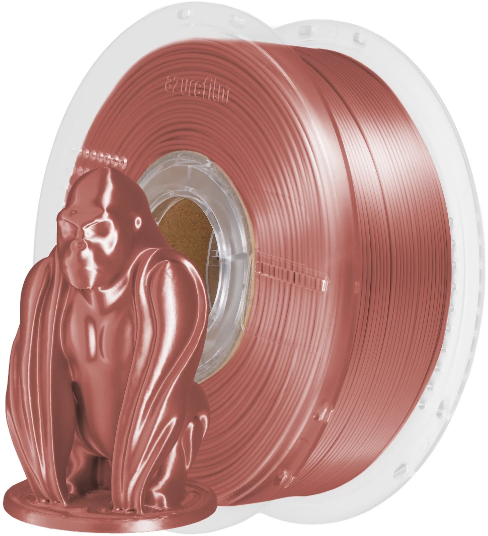 AzureFilm  PLA Silk Dark Copper, 1,75 mm / 1000 g (1 kg)    Hochwertiges Filament mit Silk-Effekt