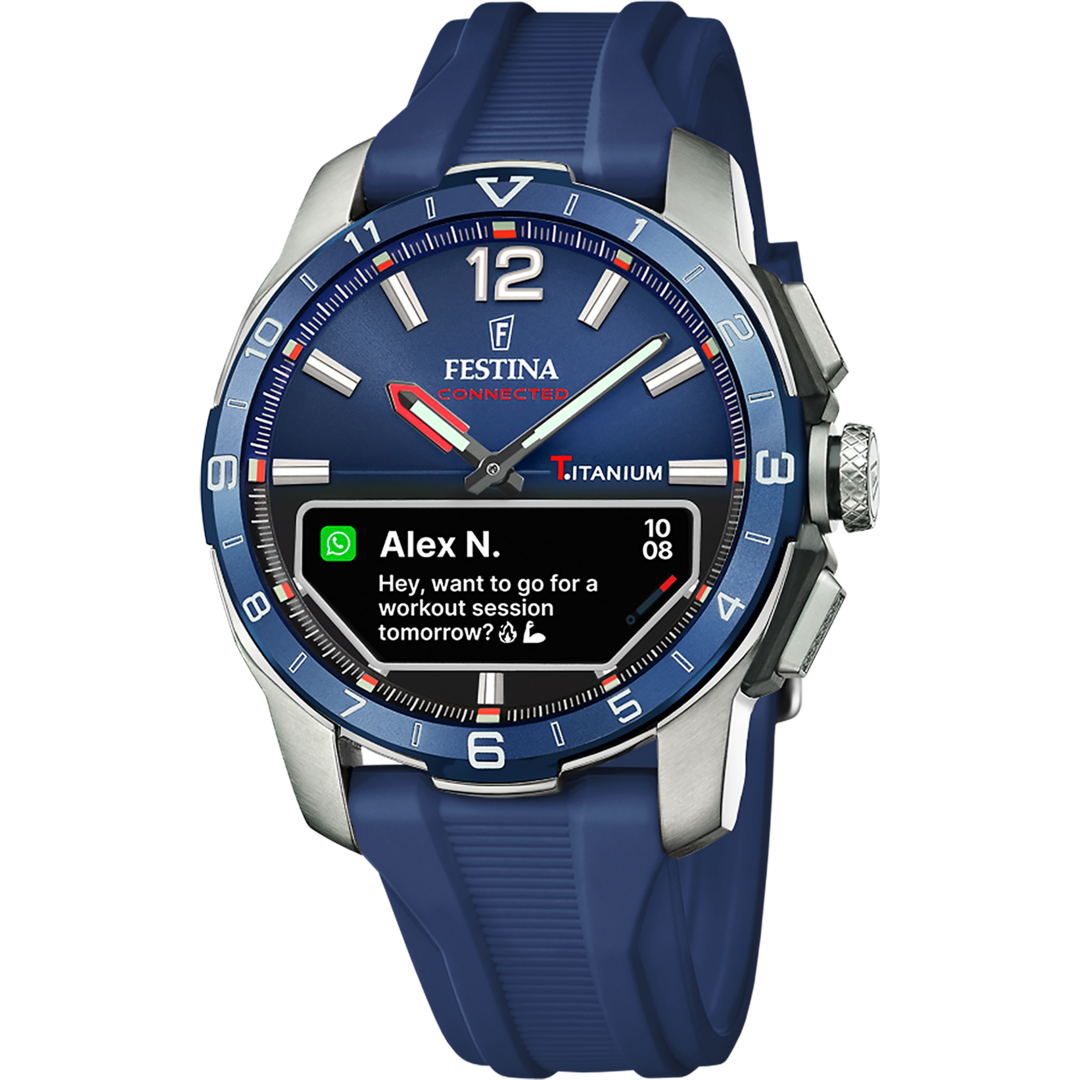 Festina Connected D Titan Dunkelblau Ø 44 mm