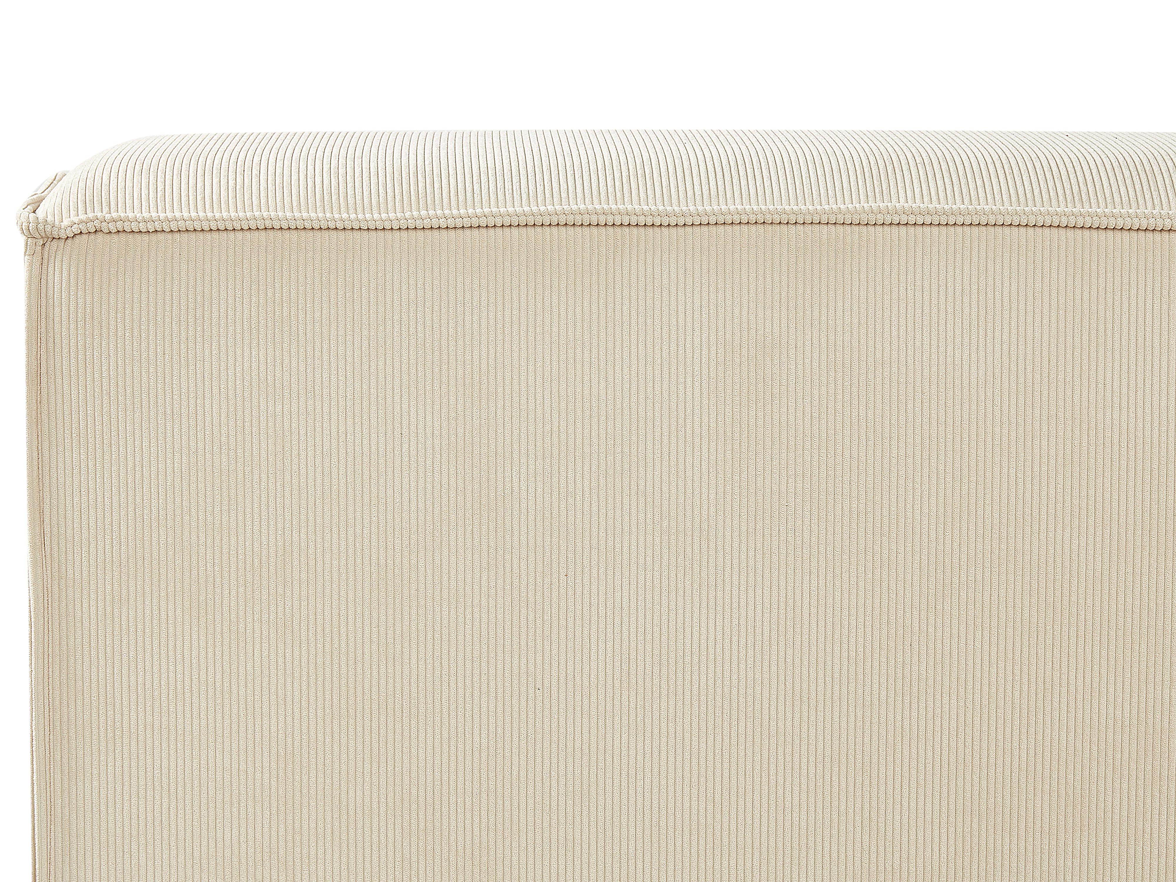 Waterbed Corduroy LINARDS 180 x 200 cm Beige