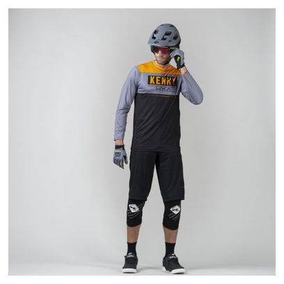 Maillot Manches Longues Kenny Charger Noir / Jaune / Gris