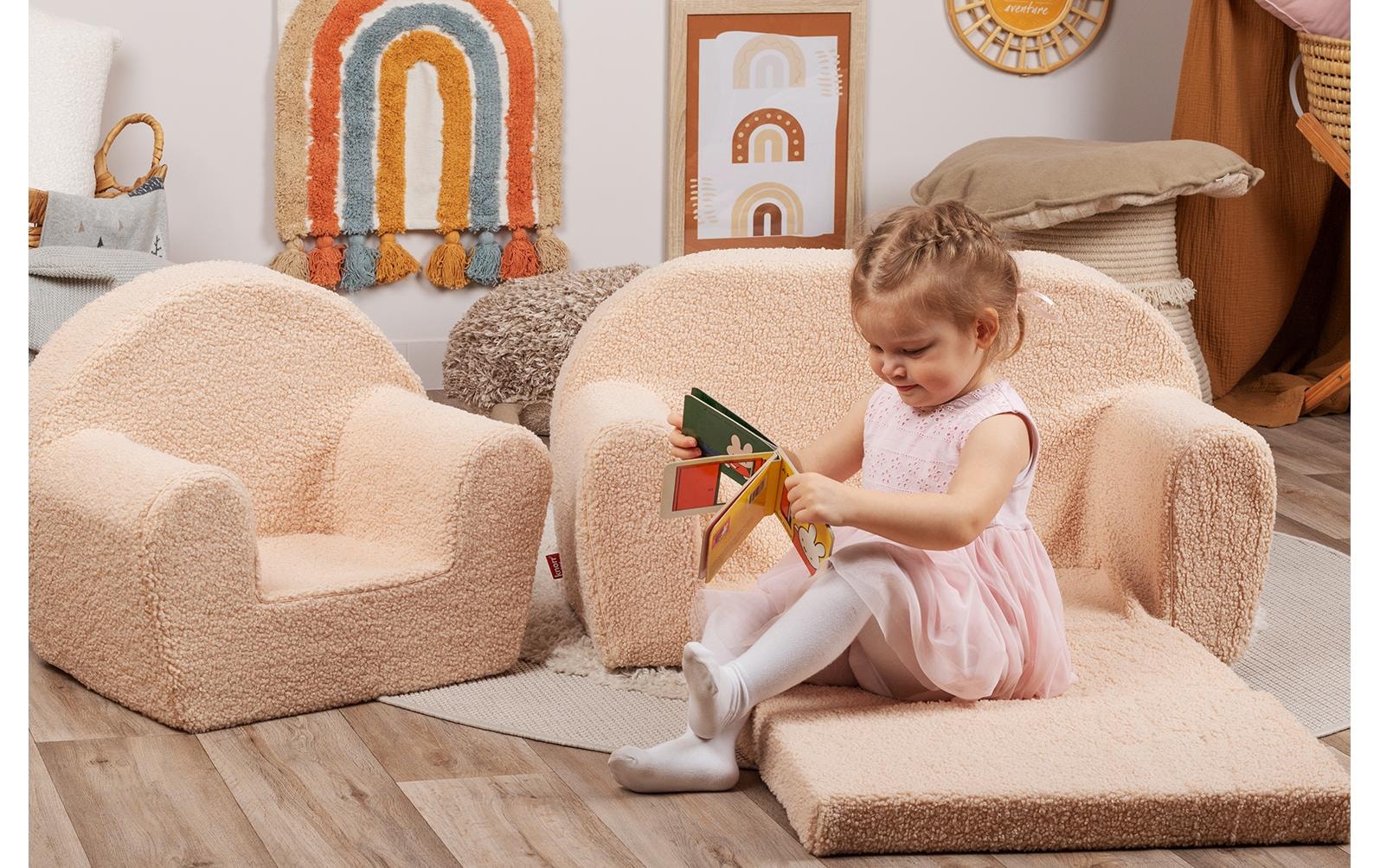 Knorrtoys® Kindersessel »«Soft plush beige»«