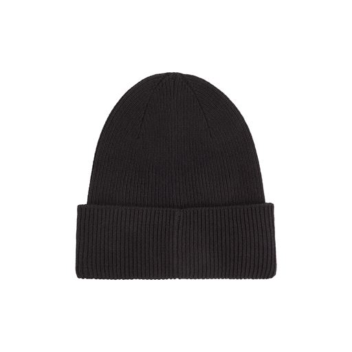 Calvin Klein Fine Rib Beanie, Ck Black, One size