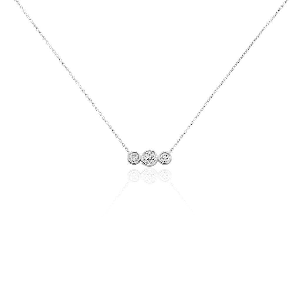 Collier Or Blanc Abital Diamants