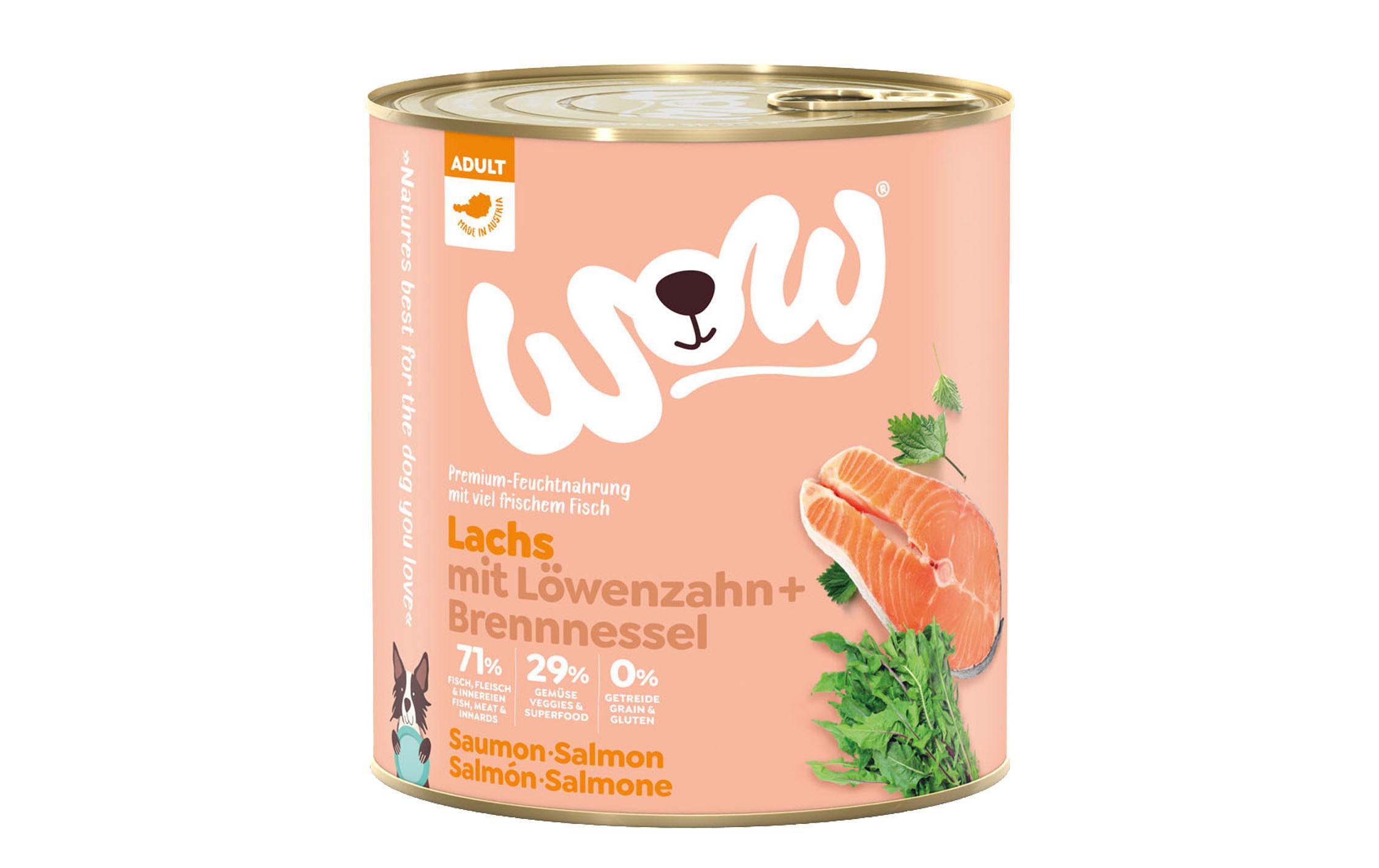 Nassfutter Adult Lachs, 800 gAlleinfutter-Menü für ausgewachsene Hunde aller Grössen und Rassen