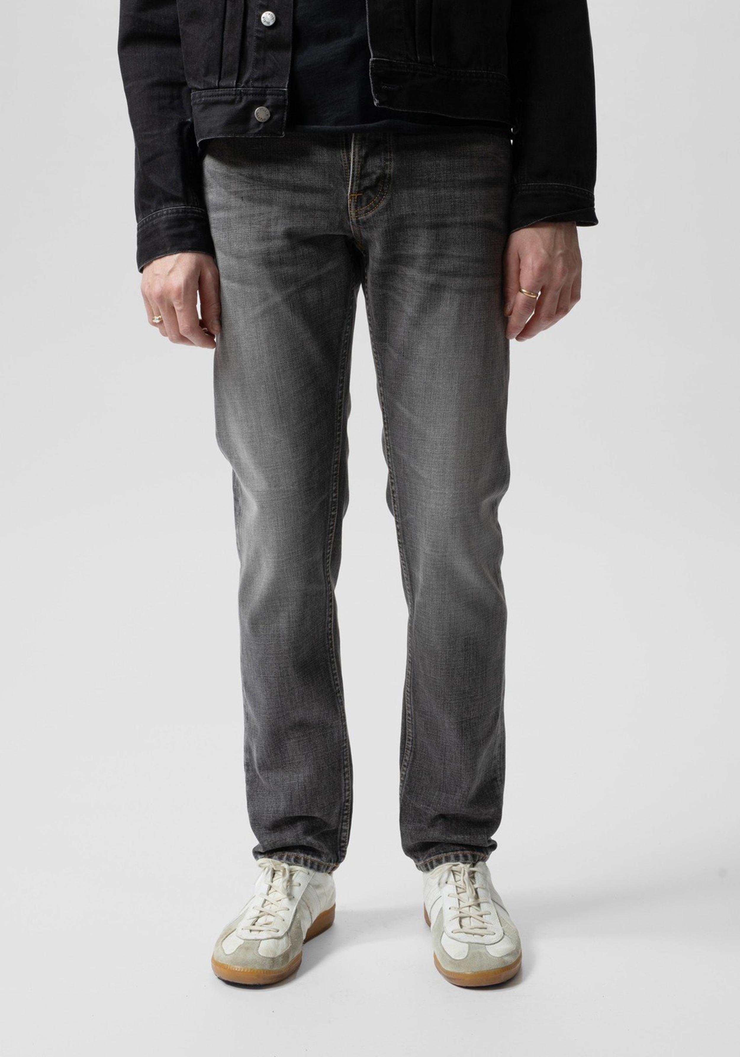 Nudie Jeans Jeans Steady Eddie II Grey Crosshatch