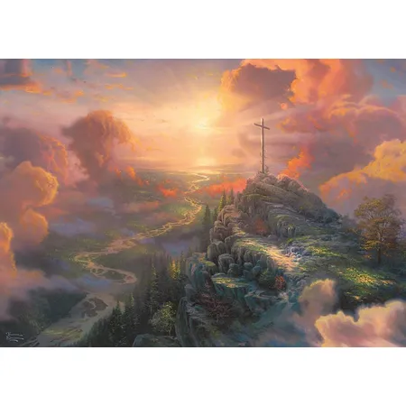 Schmidt Spiele Puzzle - Thomas Kinkade, Spirit, Das Kreuz, 1.000 Teile