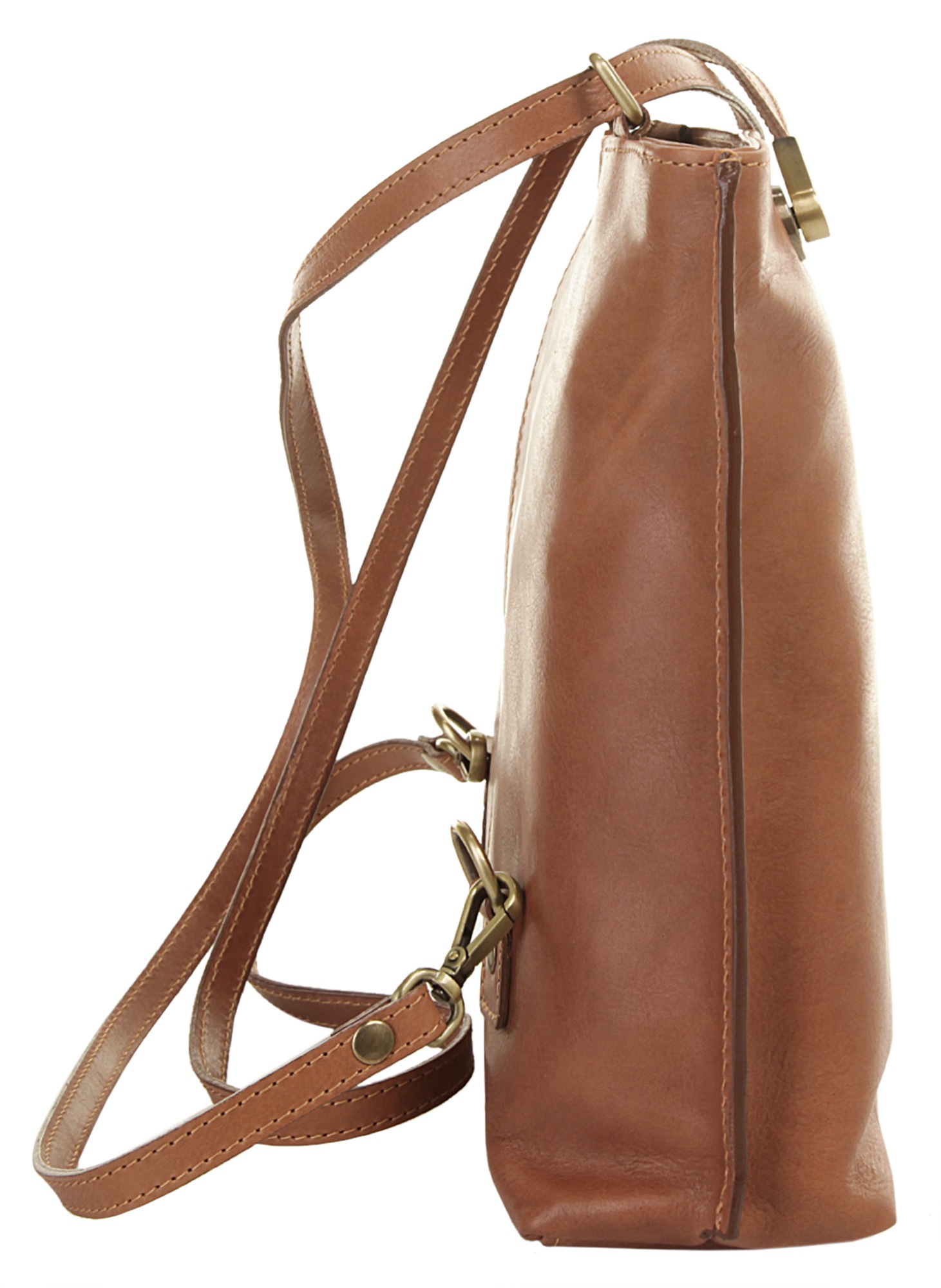 Piké Cityrucksack echt Leder, Made in Italy