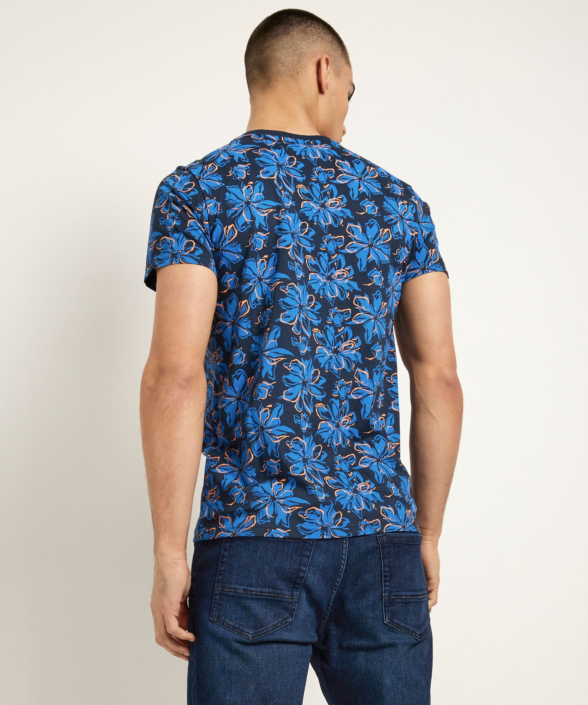 jersey t-shirt bloemenprint