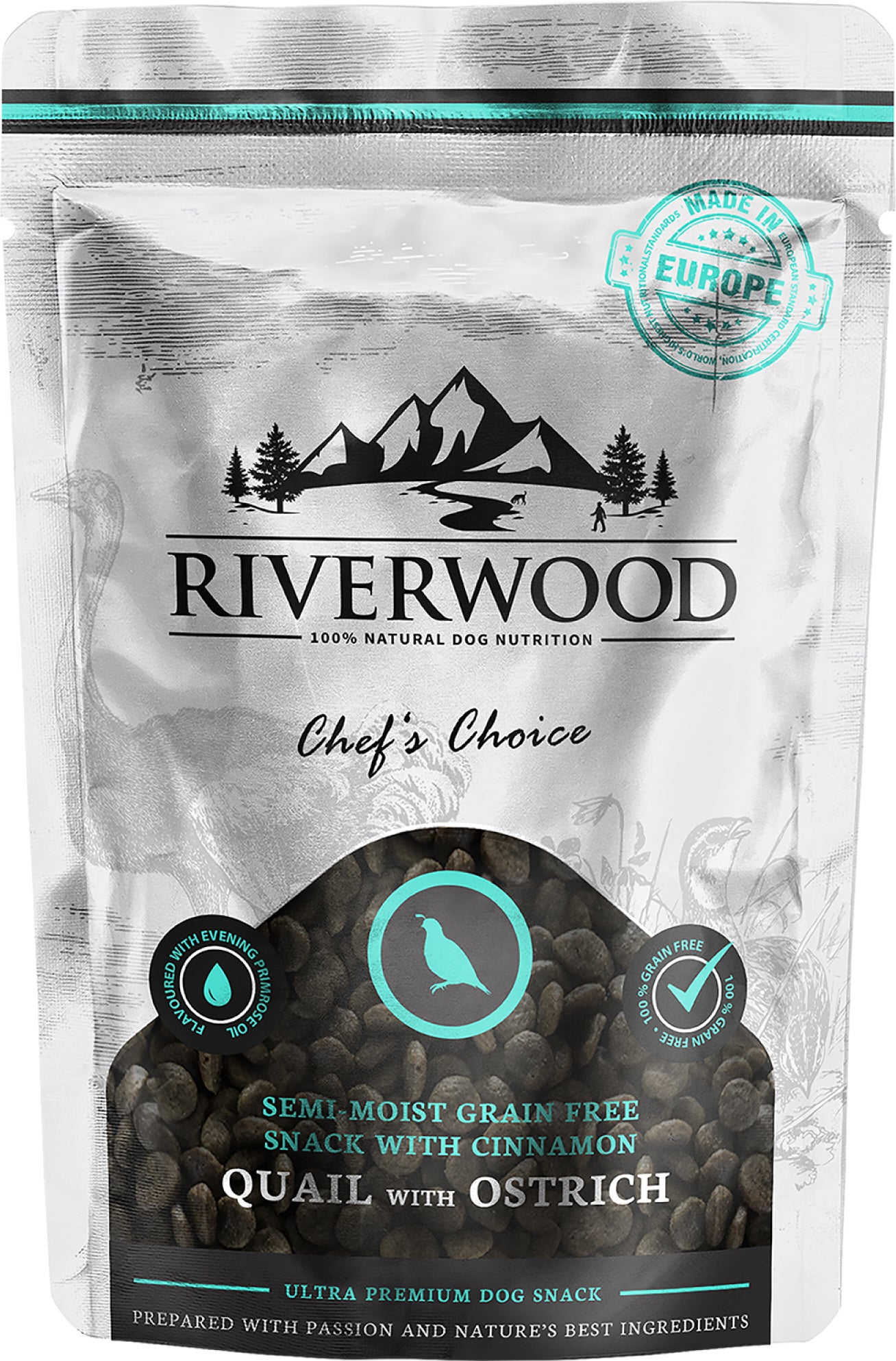 Riverwood natuurlijke snack Crunchy adult gevogelte 200 gram
