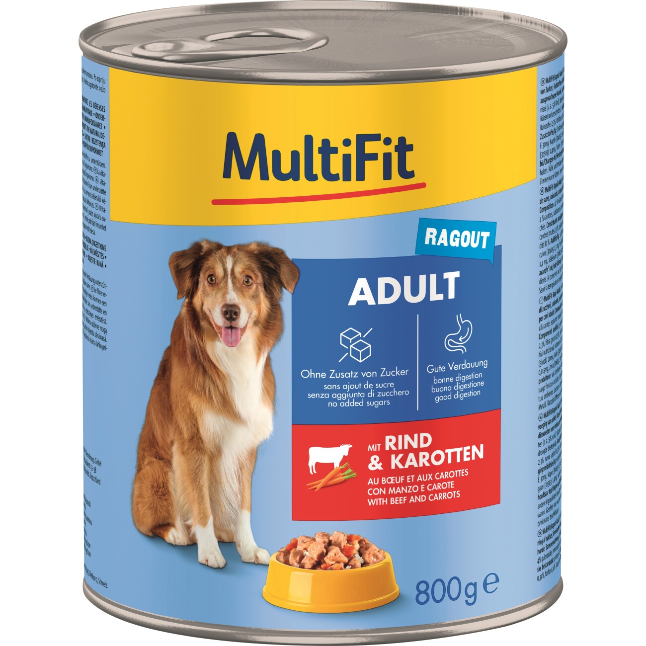 MultiFit Adult Ragout Rind und Karotten 6x800 g